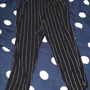 Pinstriped Pants